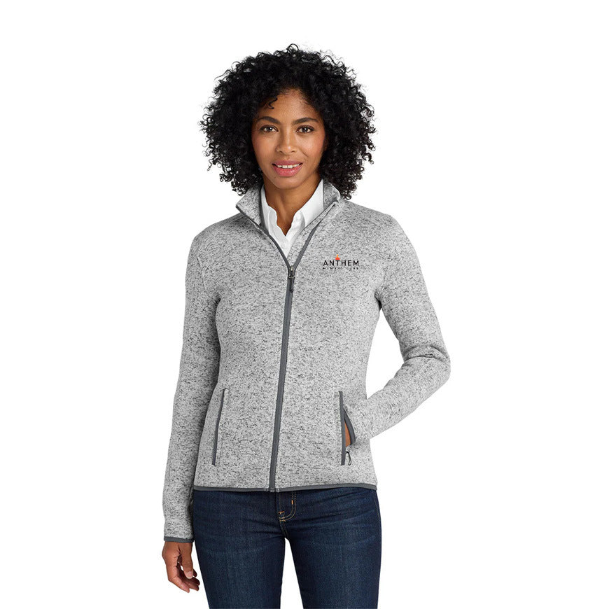 Port Authority® Ladies Sweater Fleece Jacket