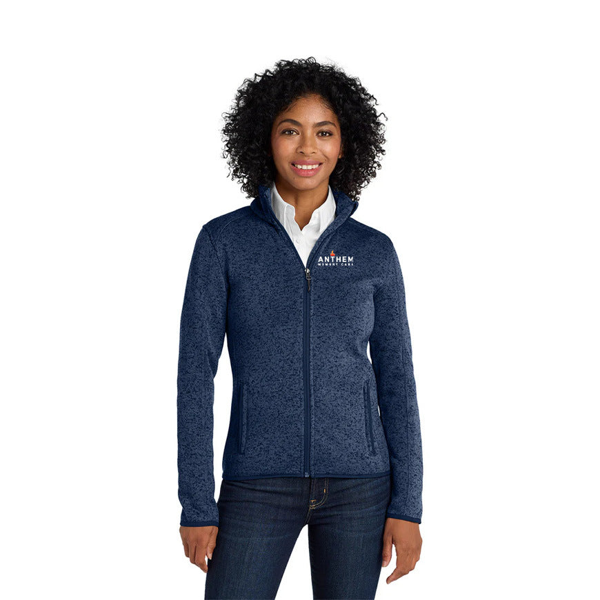 Port Authority® Ladies Sweater Fleece Jacket