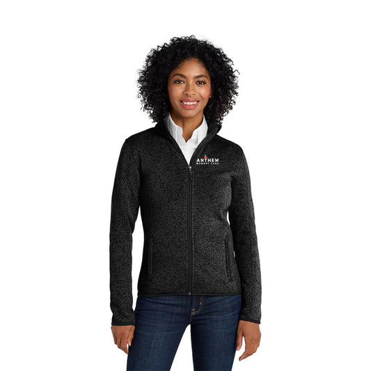 Port Authority® Ladies Sweater Fleece Jacket